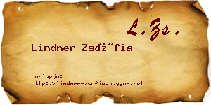 Lindner Zsófia névjegykártya